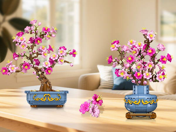 HOGOKIDS Flowers Cherry-Blossom Bonsai Building Set - 2 in 1